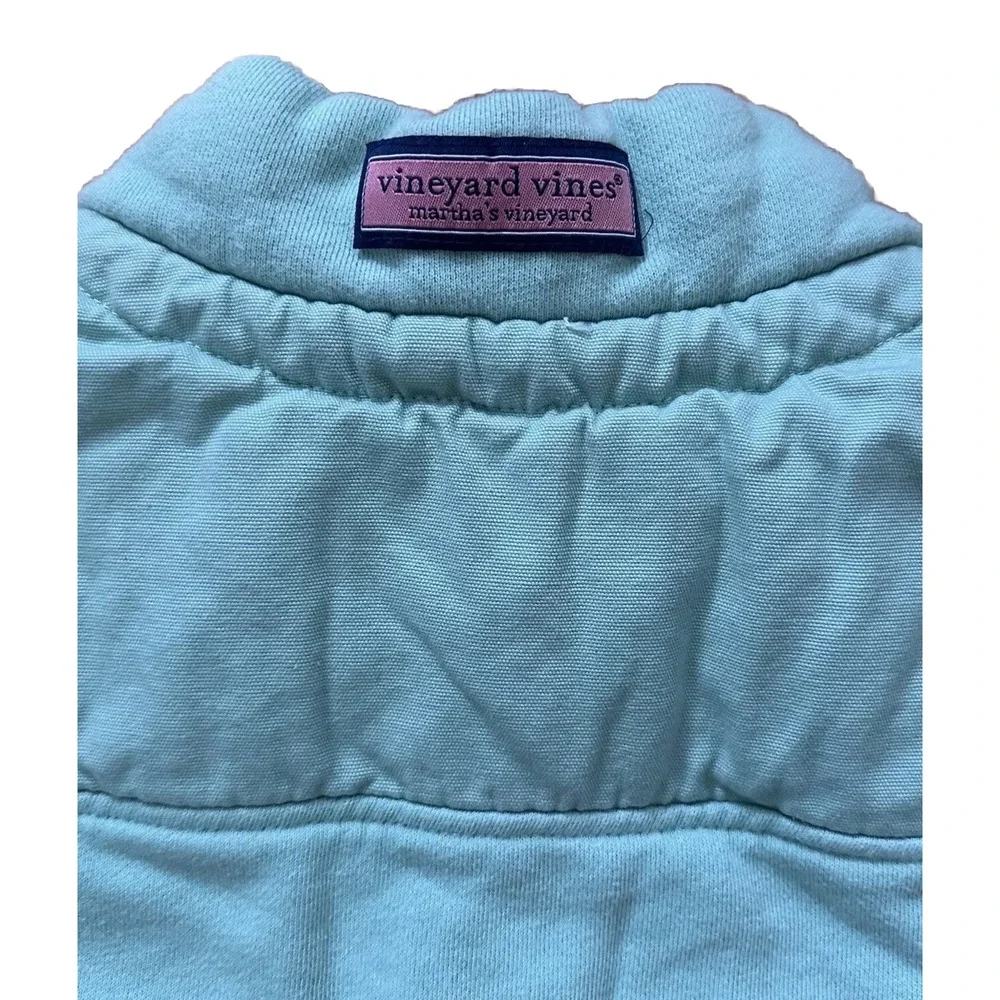 Vineyard Vines Sweater Men's‎ XL Mint Green Heavy Pullover Quarter Zip Sweater